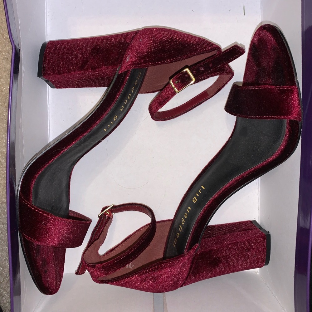 Madden Girl velvet heels